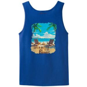 Tropical Beach Men’s Tank Royal Blue