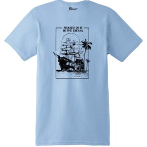 1st Pirate Ship Men’s Tee Light Blue