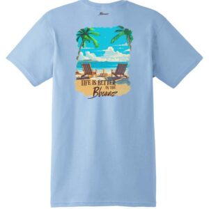 Tropical Beach Men’s Light Blue